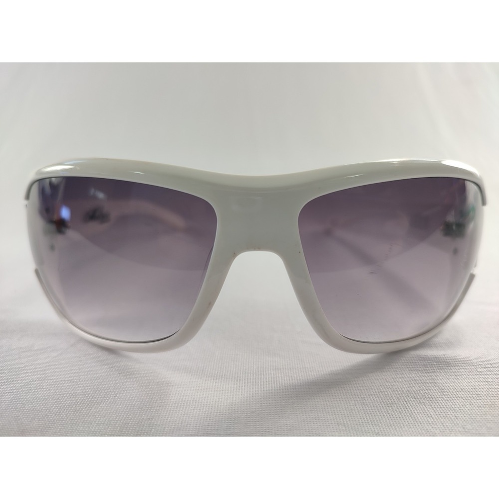 Hoven Zeen Sunglasses Melrose Collection White Gloss Wrap Frames Purple Gradient